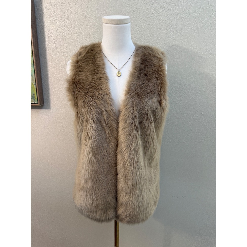 Faux Fur Vest Size Small Boho‎ Luxe Layering Jacket